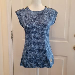 NWT MICHAEL Michael Kors Short Sleeve Top Size XS